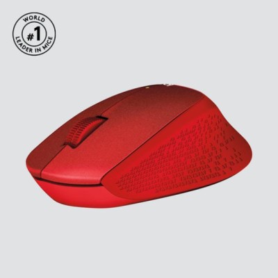 Mouse Logitech Wireless M330 Silent (noise Reduction) Color Red