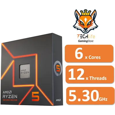 AMD Ryzen 5 7600X a 4.7/5.3GHz AM5 6x Core