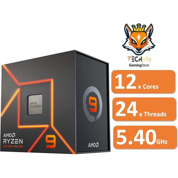 AMD Ryzen 9 7900 a 3.7/5.4GHz AM5 12x Core Gráficos AMD Radeon