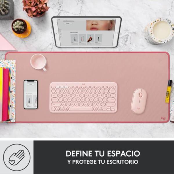 Alfombrilla Logitech Desk Mat Studio Series Color Rosa Oscuro P/n: 956-000053