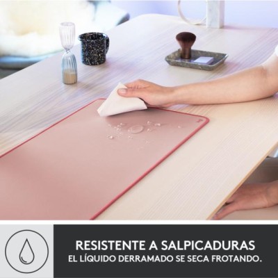 Alfombrilla Logitech Desk Mat Studio Series Color Rosa Oscuro