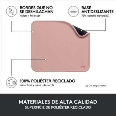 Alfombrilla Logitech Mouse Pad Studio Series Color Rosa Oscuro