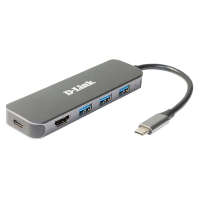 Docking Usb-c D-link Dub-2333 A 1xhdmi 4k 3xusb3.0 1xusb-c Pd