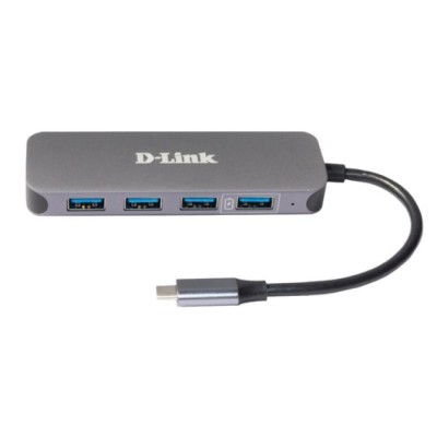 Hub Usb-c D-link Dub-2340 A 3xusb3.0 1xusb-c Pd 60w