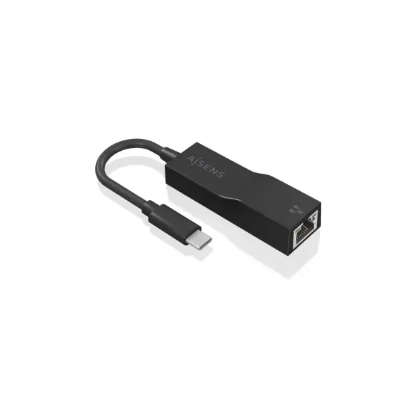 Adaptador USB 3.1 Aisens A106-0765/ USB-C Macho - RJ45 Hembra/ 15cm/ Negro