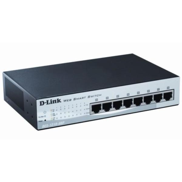 Switch Semigestionable D-link Des-1210-08p 8p Ethernet Poe (72w) Giga Rack