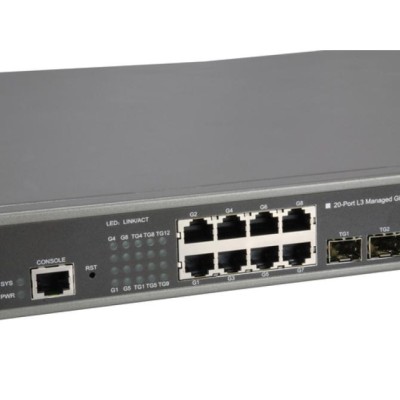 Switch Level One Gestionable L3 8p 10/100/1000 Sfp + 12p 10gbe