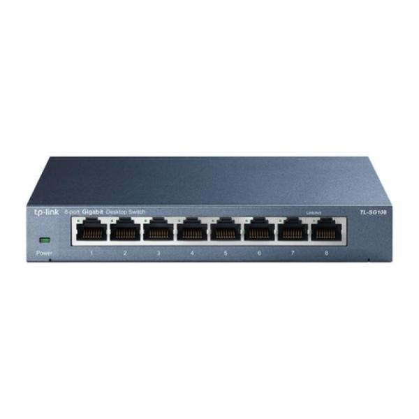 Switch No Gestionable Tp-link Sg108 8p Giga Carcasa Metalica No Rack