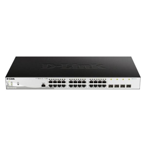 Switch Gestionable D-link Dgs-1210-28p/me/e L2+/l3 Lite 24p Giga Poe+ 4p Giga Sfp