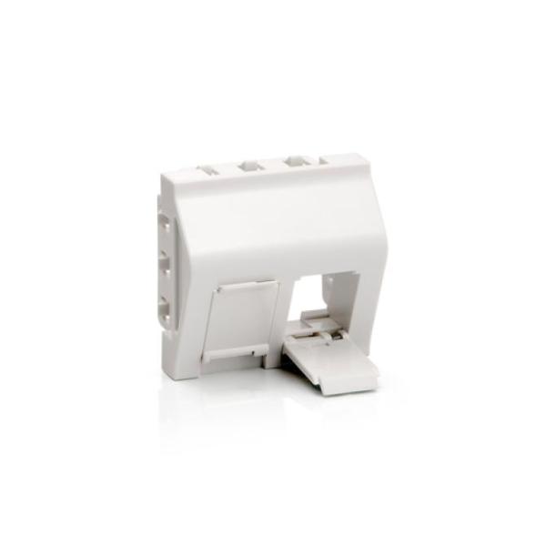 Modulo Roseta De Superficie Para Marco 125461 Para 2 Conectores Keystone Color Blanco