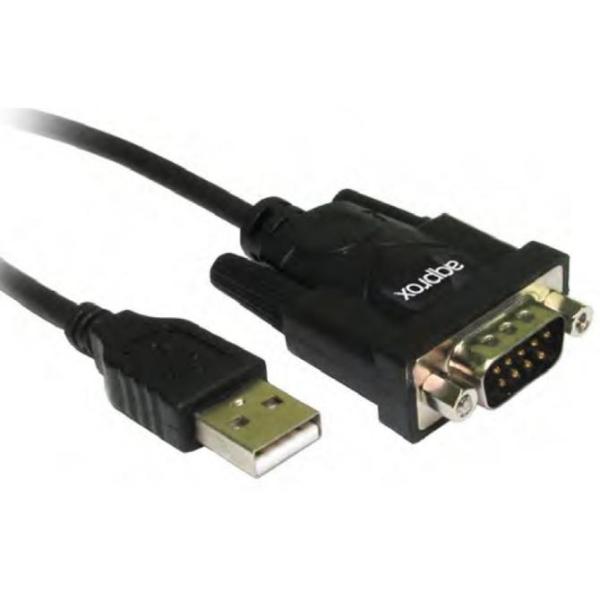 Approx appc27 adaptador usb a serie db9m  0,75 m.