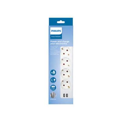 Regleta Alimentacion Philips Spn3042wa/10 Color Blanco 4 Tomas