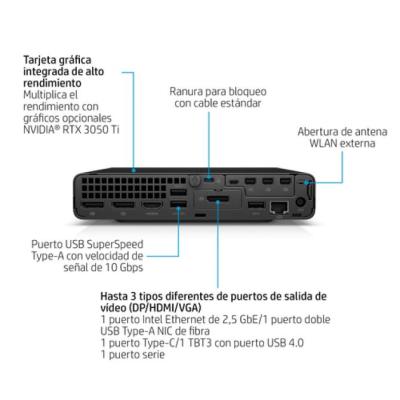 HP Elite Mini 800 G9 Intel® Core™ i5 i5-13500 16 GB DDR5-SDRAM