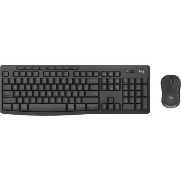 Teclado Logitech Wireless Combo Mk370 For Business Color Grafito P/n: 920-012071