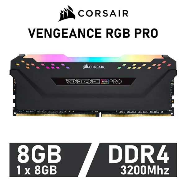 Corsair Vengeance RGB PRO 8GB DDR4 3200MHz 1.2v CL16 - Módulo RAM de PC