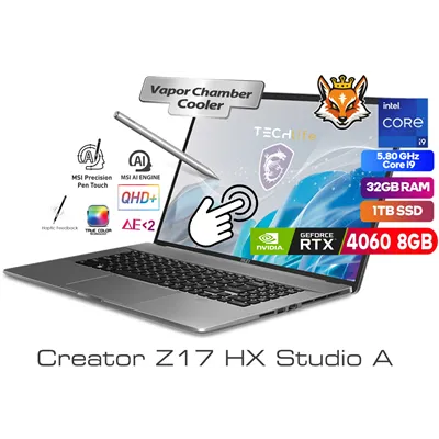 MSI Creator Z17 HX Studio A13VFT-217ES Core i9-13950HX 32GB 1TB