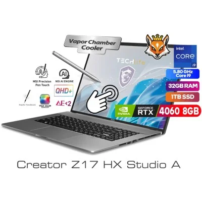 MSI Creator Z17 HX Studio A13VFT-217ES Core i9-13950HX 32GB 1TB