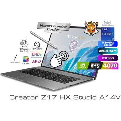 MSI Creator Z17 HX Studio A14VGT-27SYST Core i9-14900HX 32GB