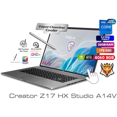 MSI Creator Z17 HX Studio A14VFT-27SYST Core i7-14700HX 32GB