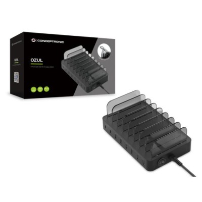 Estacion De Carga Usb Conceptronic 8 Puertos 75w Pd