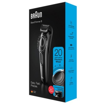 Recortadora De Barba Braun Bt3222 20 Ajustes Desde 0.5mm