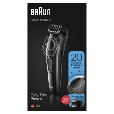 Recortadora De Barba Braun Bt3222 20 Ajustes Desde 0.5mm