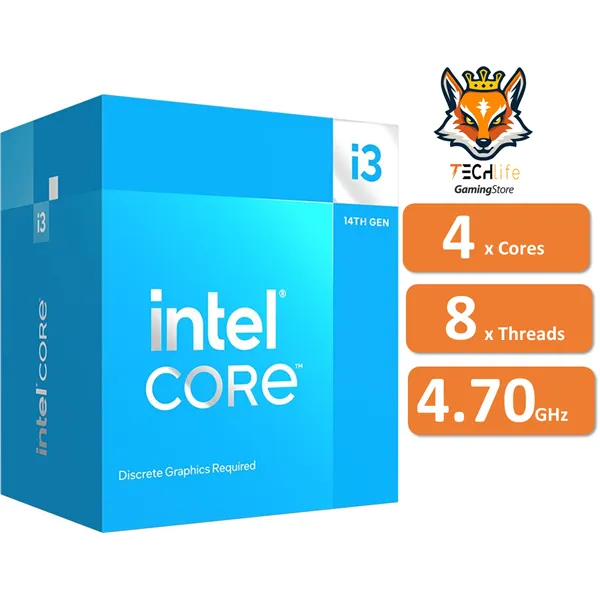 Intel Core i3-14100F a 3.5/4.7 GHz