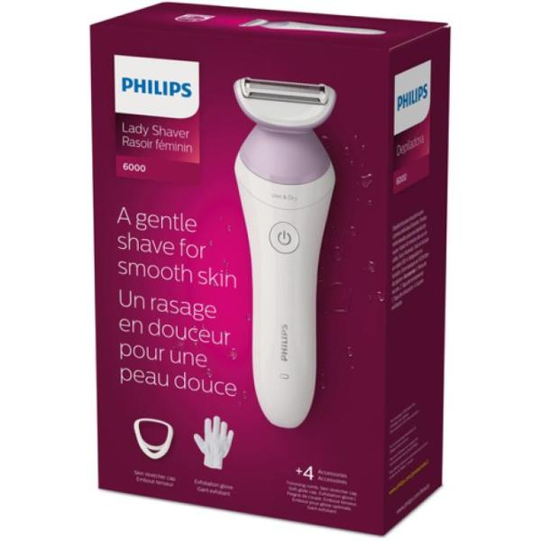 Depiladora Philips Brl136/00 Bateria 40min Uso En Seco Y Humedo Con Guante Exfoliante