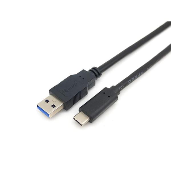 Cable Usb-a Macho Usb-c Macho Usb 3.2 2m Transferencia 5g 3a Color Negro