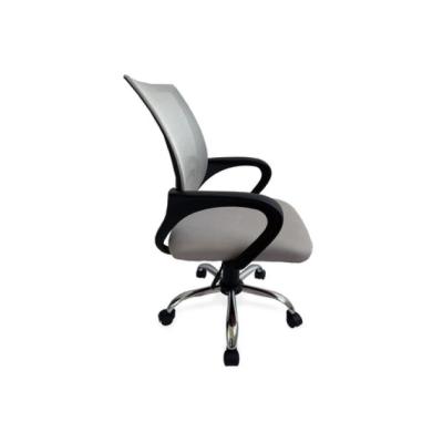 Silla De Oficina Equip De Malla Color Gris Claro Recubrimiento