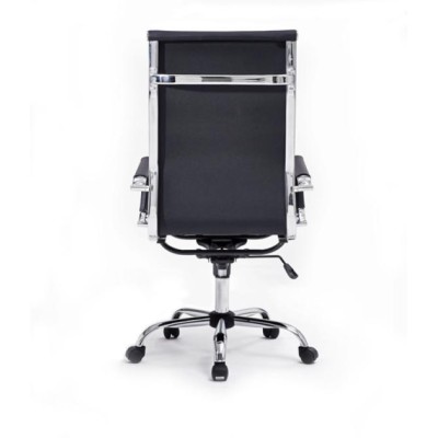 Silla De Oficina Equip Respaldo Alto Color Negro Recubrimiento