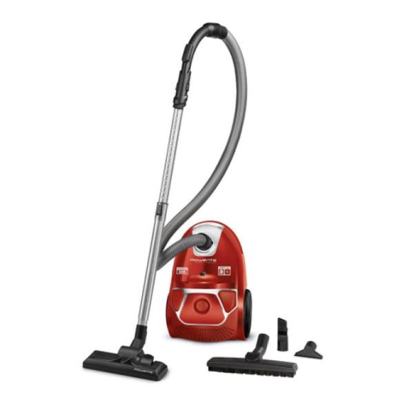 Aspirador Rowenta Ro3953ea Compact Power Cyclonic 750w Recogida De Residuos En Bolsa Desechable Color Rojo