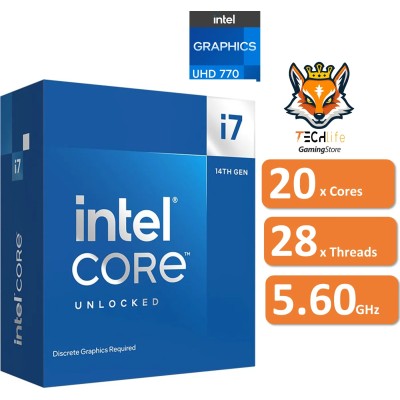 Intel Core i7-14700K Unlocked 3.4/5.6GHz con Intel UHD 770