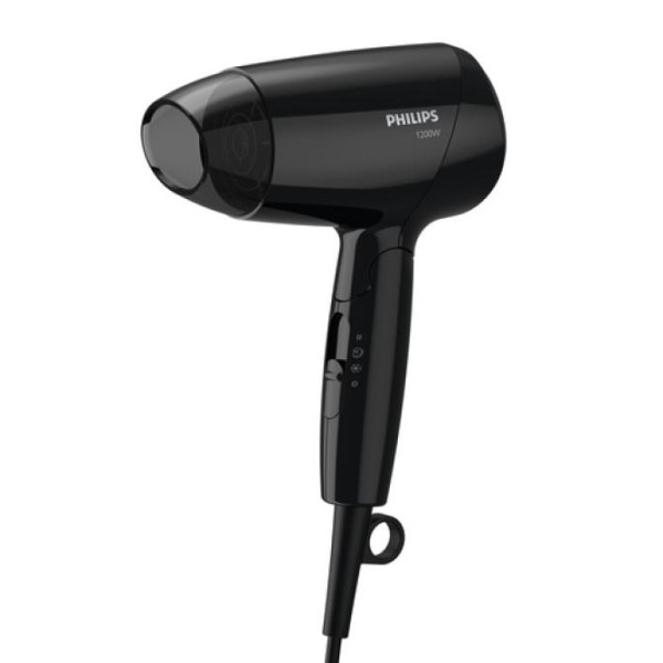 Secador De Pelo Philips Essentialcare Bhc010/10 Compacto 1200w Color Negro