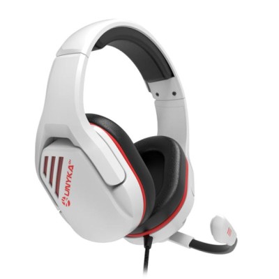 Headset Gaming Unyka Nova Gpro 2.1 White Microfono Abatible