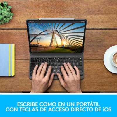 Teclado Bluetooth Funda Logitech Slim Folio Pro 12.9pulgadas (3