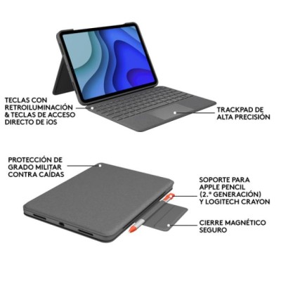 Teclado Funda Logitech Touch Folio Ipad Pro 11 (generacion