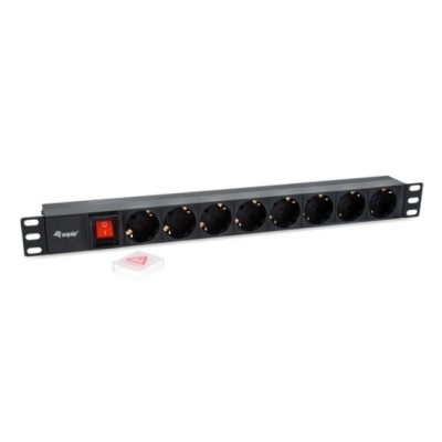 Regleta Alimentacion Rack 19" 1u 8 Tomas Con Interruptor Cable