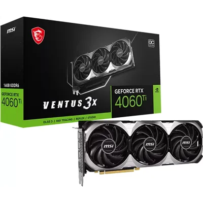 MSI GeForce RTX 4060 Ti VENTUS 3x OC 16GB GDDR6