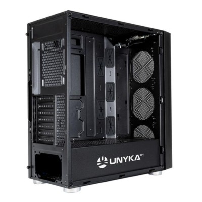 Caja Atx Semitorre Unykach Exagon Evo Argb Gaming Usb 3.1