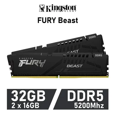 Kingston Fury Beast KIT 32GB DDR5 5200MHz DDR5 CL40 1.1v