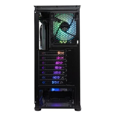 Caja Atx Semitorre Unykach Glayze Black Argb Gaming Frontal Con