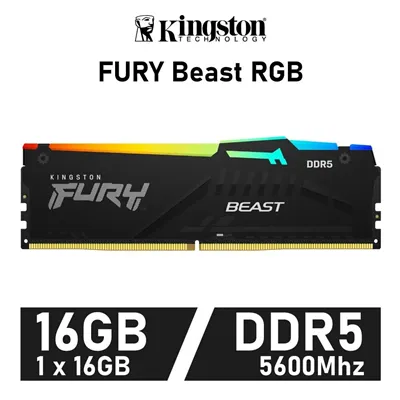 Kingston Fury Beast RGB 16GB DDR5 5600MHzCL40 1.25v