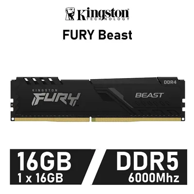 Kingston Fury Beast 16GB DDR5 6000MHz CL30 1.4v