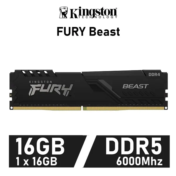 Kingston Fury Beast 16GB DDR5 6000MHz CL30 1.4v