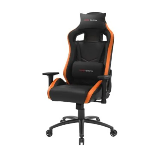 Silla Gamer Mars Gaming Mgcx Neo Negra Con Detalle Naranja Brazos Regulables En Altura Transpirable Air-tech Pro Reclinable 180º