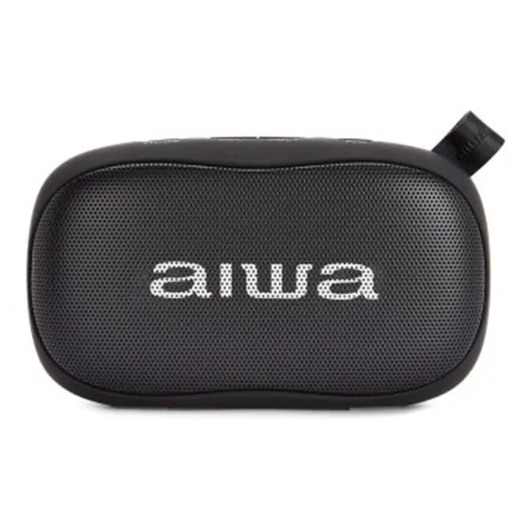 Altavoz Bluetooth Portable Aiwa Bs-110 Black Bt 5.0 Micro Integrado 2x5w Rms Lector Usb/microsd Bateria 1200mah