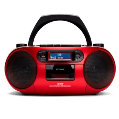 Radio Cd Bluetooth Portable Aiwa Boombox Bbtc-660dab Red Radio