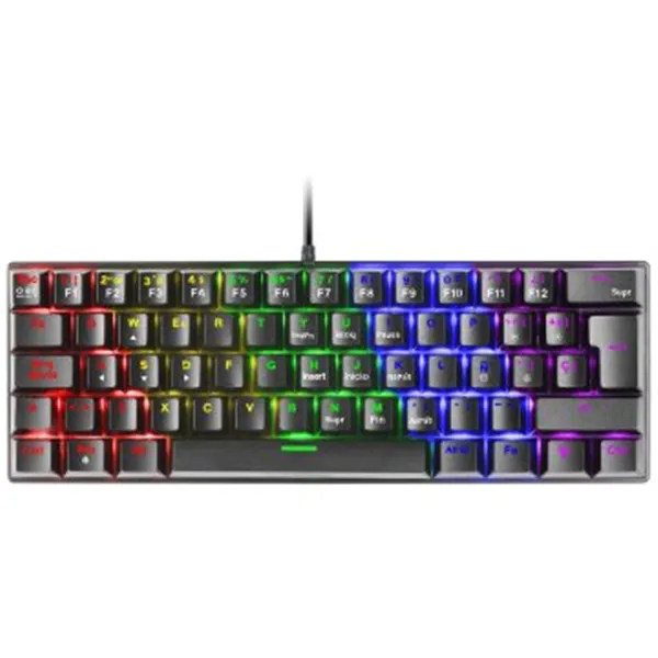 Teclado Mecanico Ultra Compacto Mars Gaming Mk60 Black Switch Azul Pr De 100hz Anti-ghosting Avanzado Iluminacion Rgb