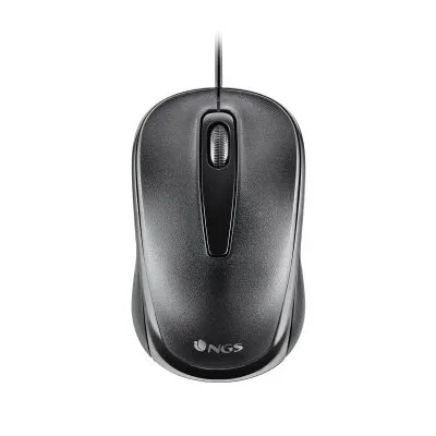 Mouse Ngs Easy Delta Black Optico Con Cable